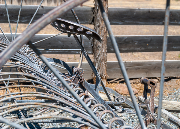 Image of Detail of a hay rake