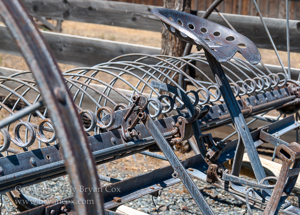 Image of Detail of a hay rake