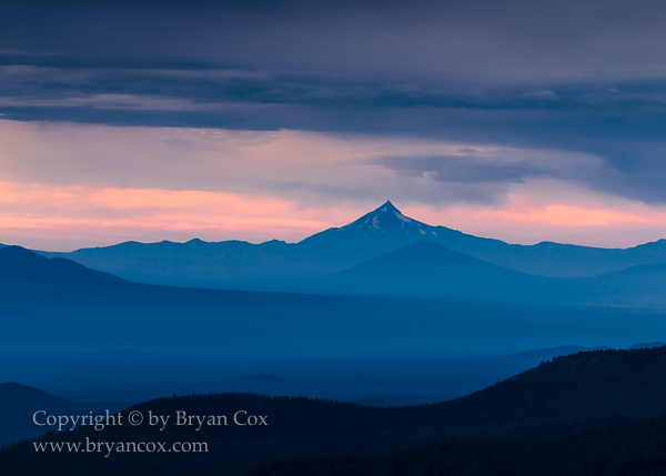 Image of Early morning view of Mt. Jefferson from Paulina Peak