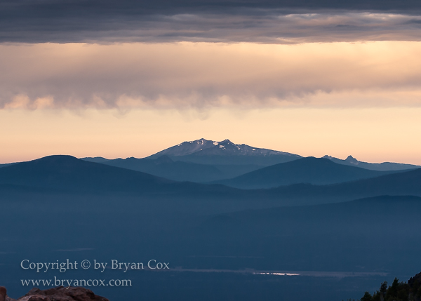 Image of Early morning view of Diamond Peak from Paulina Peak