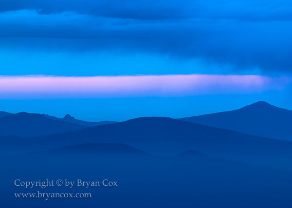 Image of Early morning view of Mt. Bachelor from Paulina Peak