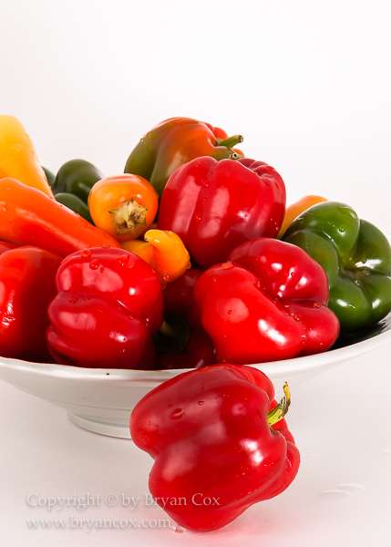 Image of Peppers - bowl by Craig Martell