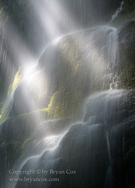 Image of Detail of a seasonal waterfall