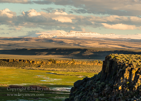 Image of Steens Mountain, viewed from Mahleur National Wildlife Refuge