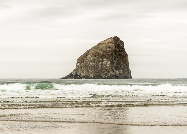 Image of Chief Kiawanda Rock (aka Haystack Rock)